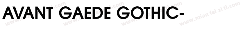 AVANT GAEDE GOTHIC字体转换